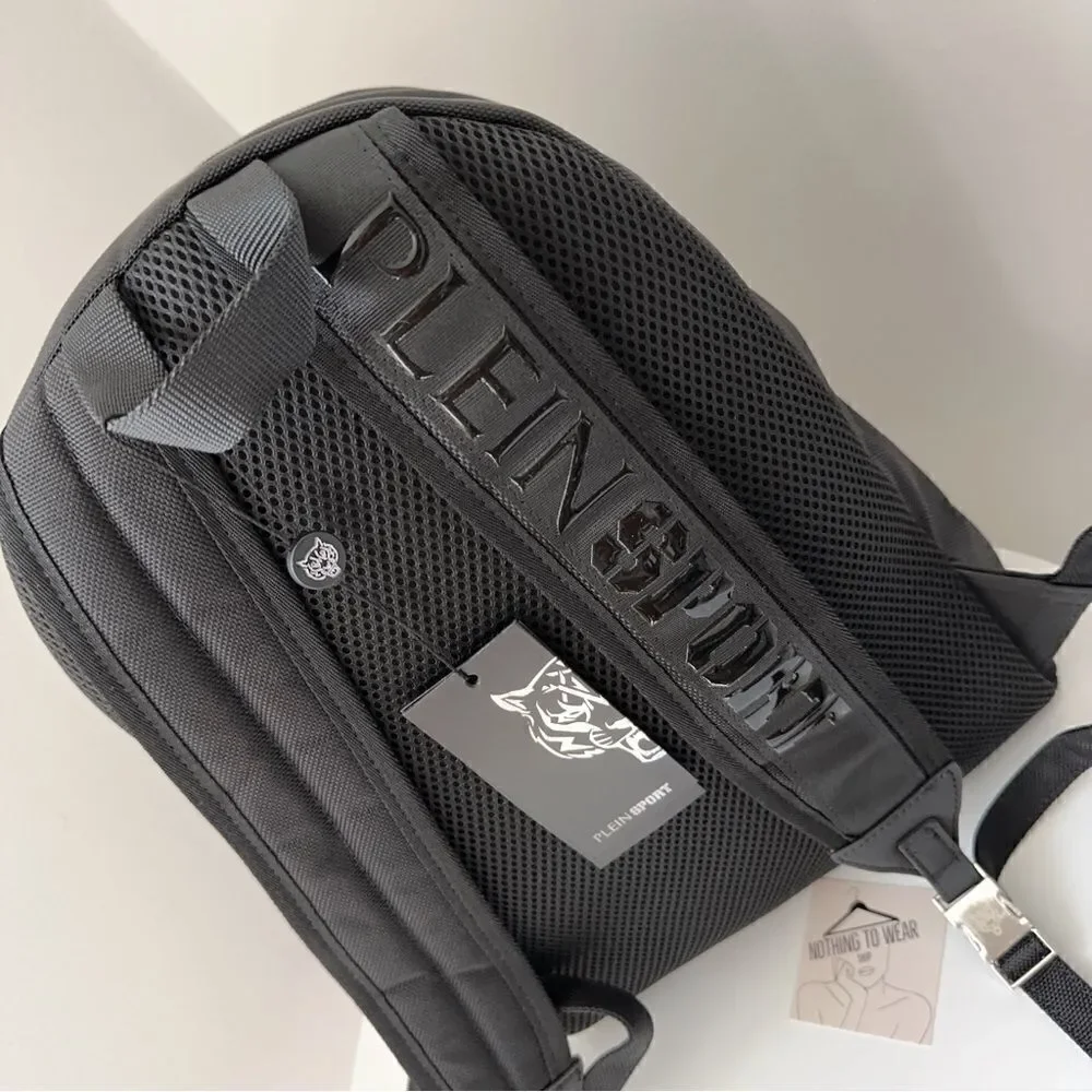 PHILIPP PLEIN SPORT Backpack Grey Black Designer